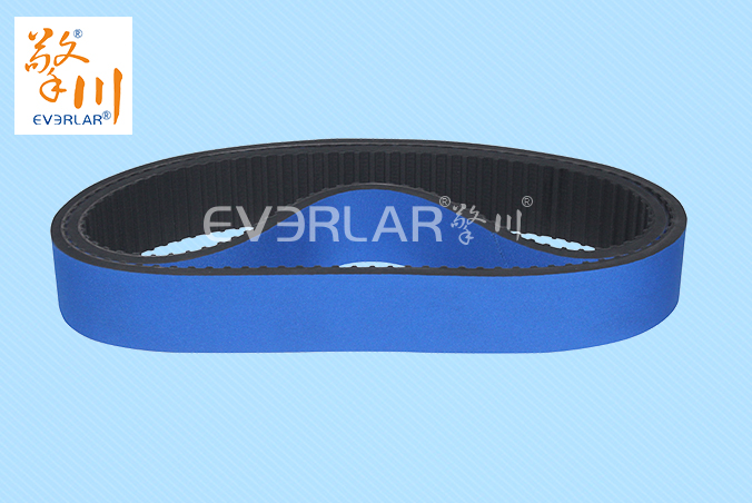 擎川everlar定制橡膠同步帶加藍色泡棉夾瓶機貼標(biāo)機傳動帶
