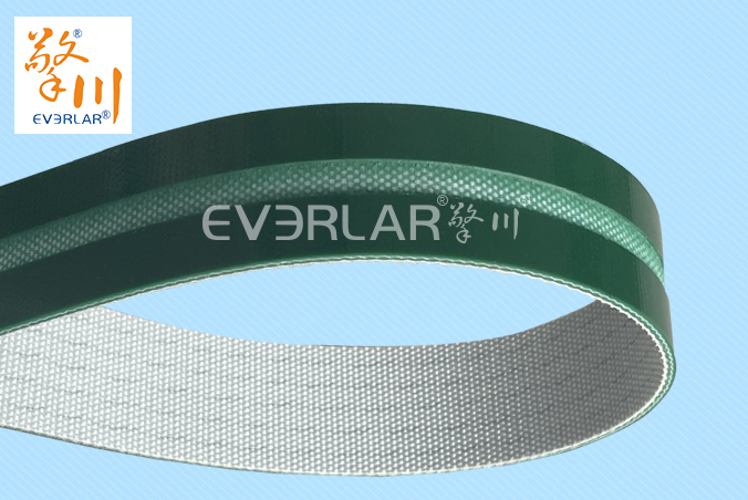 綠色PVC輸送帶開(kāi)槽耐磨耐寒防靜電工業(yè)皮帶