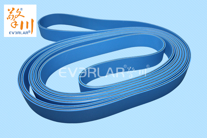 雙面藍色片基帶耐磨耐曲撓拉力強工業(yè)皮帶