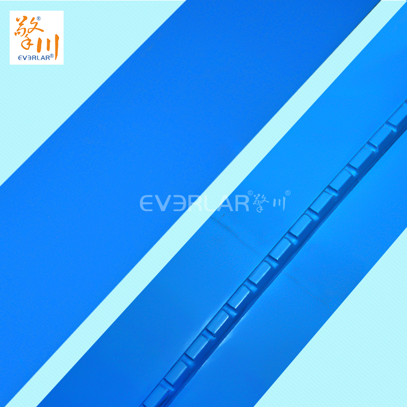 易清潔TPU輸送帶加導(dǎo)條精準(zhǔn)定位藍(lán)色食品級(jí)傳送帶廠家定制