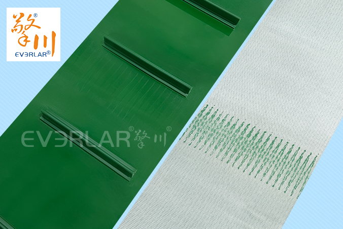 綠色PVC擋板輸送帶耐磨防滑食品分揀機設備傳送帶擎川定制