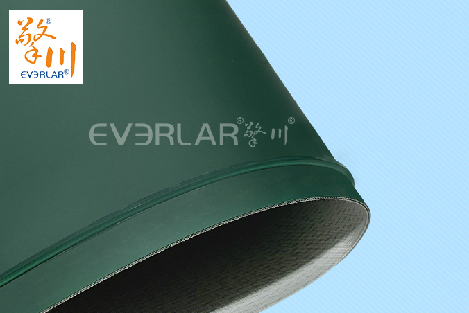 墨綠色PU輸送帶加雙導(dǎo)條耐磨抗撕裂食品電子物流分揀機(jī)皮帶擎川定制