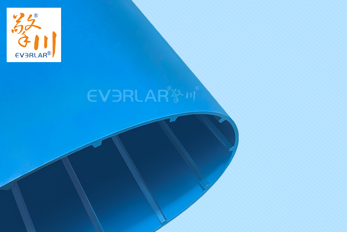 易清潔TPU加擋板輸送帶藍(lán)色食品級(jí)防溢抗污生產(chǎn)線設(shè)備傳送帶