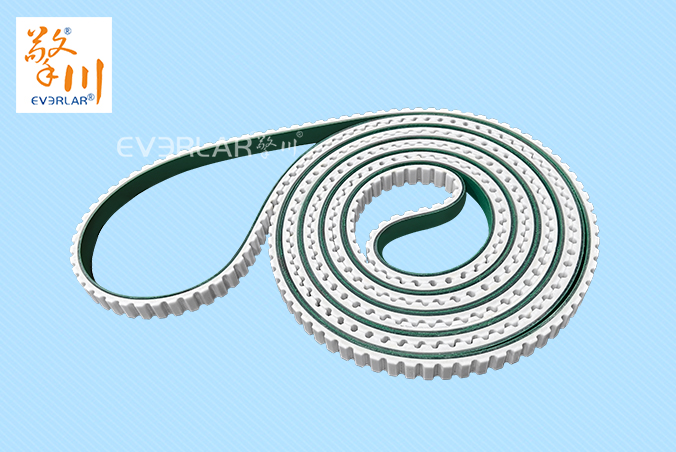 PU同步帶加綠布耐磨耐油食品包裝自動化生產(chǎn)線聚氨酯皮帶加工