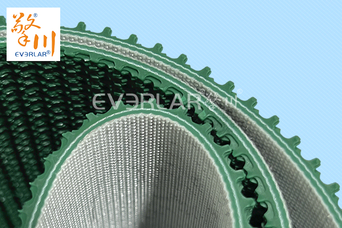 綠色PVC花紋帶防滑耐磨食品物流包裝封箱機提升機灌裝機傳送帶