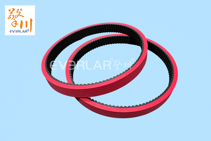 橡膠同步帶加紅膠耐磨防滑立式包裝機(jī)枕式包裝機(jī)無縫拉膜帶傳動(dòng)帶