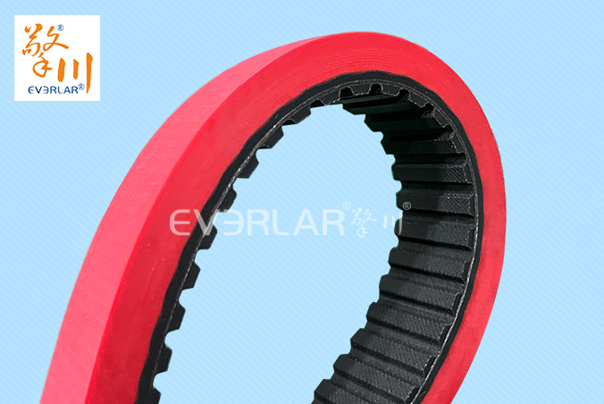 橡膠同步帶加紅膠耐磨防滑立式包裝機(jī)枕式包裝機(jī)無縫拉膜帶傳動(dòng)帶