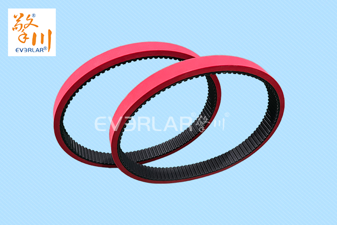 橡膠同步帶加紅膠耐磨防滑立式包裝機(jī)枕式包裝機(jī)無縫拉膜帶傳動(dòng)帶