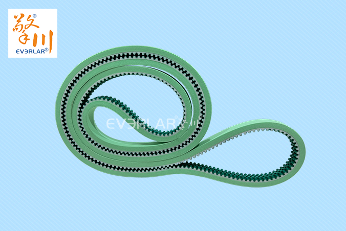 PU同步帶加綠布發(fā)泡膠耐磨耐油食品包裝機傳動帶廠家定制加工