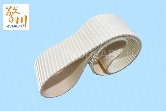 白色PVC搓衣板輸送帶防滑耐磨工業(yè)皮帶食品包裝物流行業(yè)傳送帶