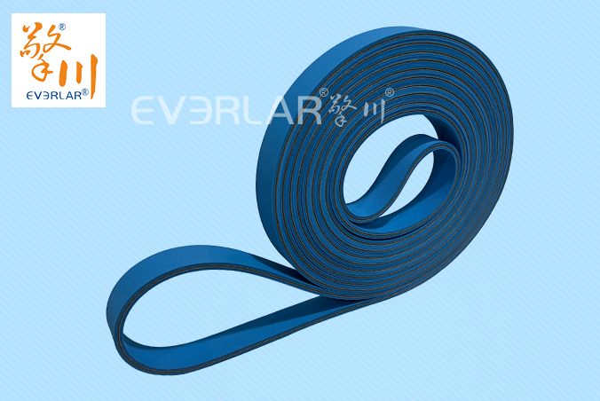 藍(lán)色尼龍片基帶低噪音防滑物流包裝行業(yè)折盒機(jī)傳動(dòng)帶廠家直供