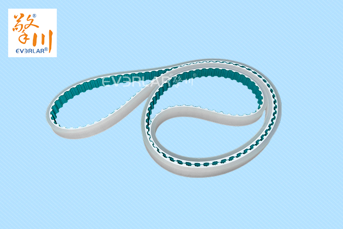 齒面綠布同步帶加透明PU耐磨防滑食品包裝生產(chǎn)線傳動帶聚氨酯齒形帶