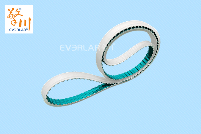 齒面綠布同步帶加透明PU耐磨防滑食品包裝生產線傳動帶聚氨酯齒形帶