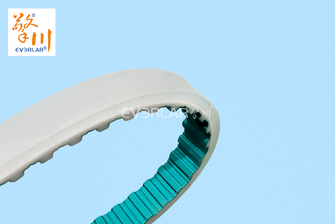 齒面綠布同步帶加透明PU耐磨防滑食品包裝生產線傳動帶聚氨酯齒形帶