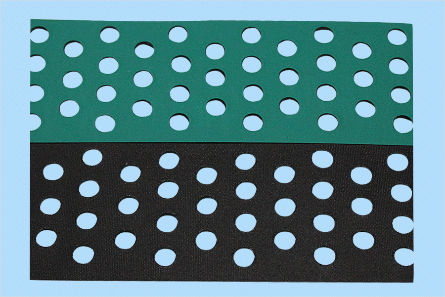 綠黑尼龍片基帶打孔吸風(fēng) 綠黑尼龍片基帶打孔吸風(fēng)