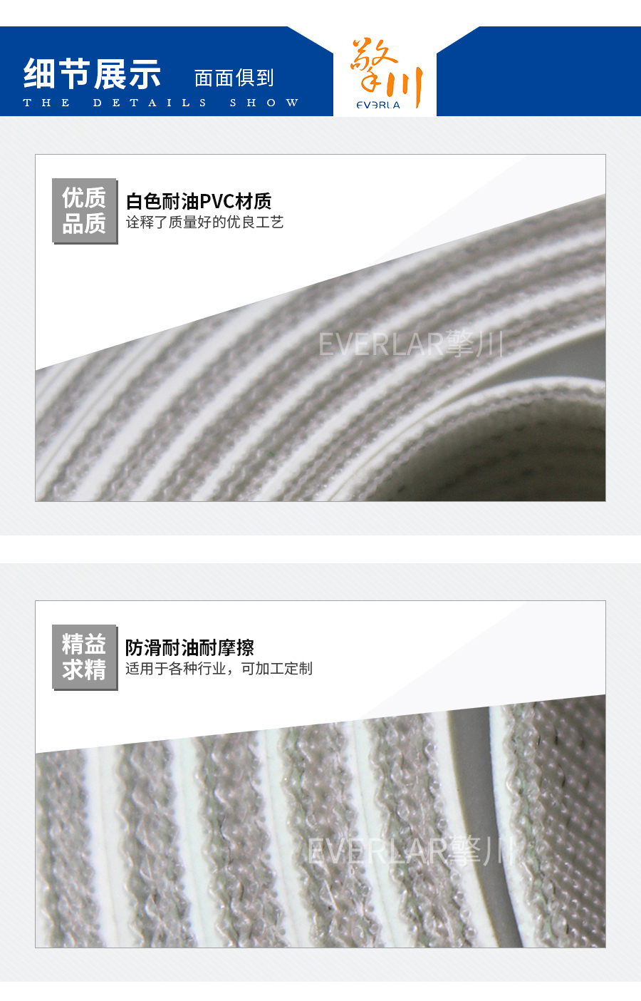 白色食品輸送帶 白色食品輸送帶